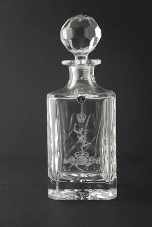 Burns Panel Decanter Square